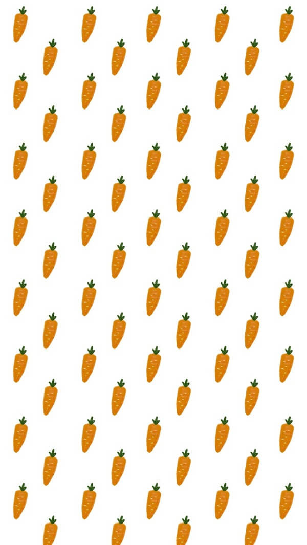 Hình nền cà rốt phong cách tối giản