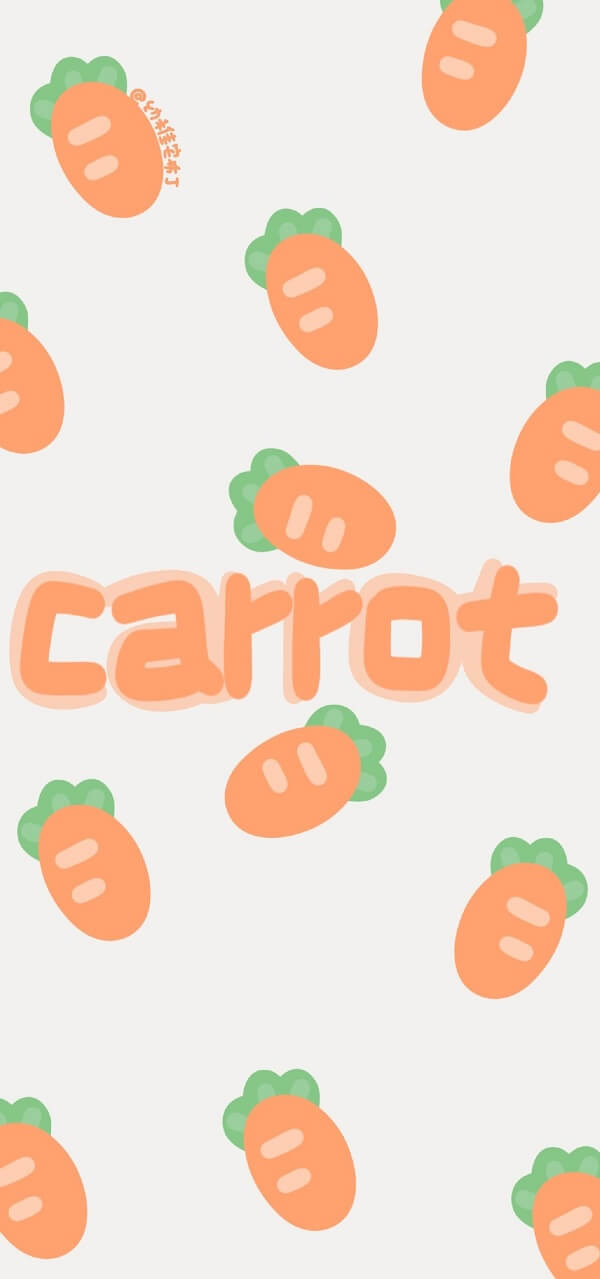 Hình nền cà rốt với ánh sáng nghệ thuật