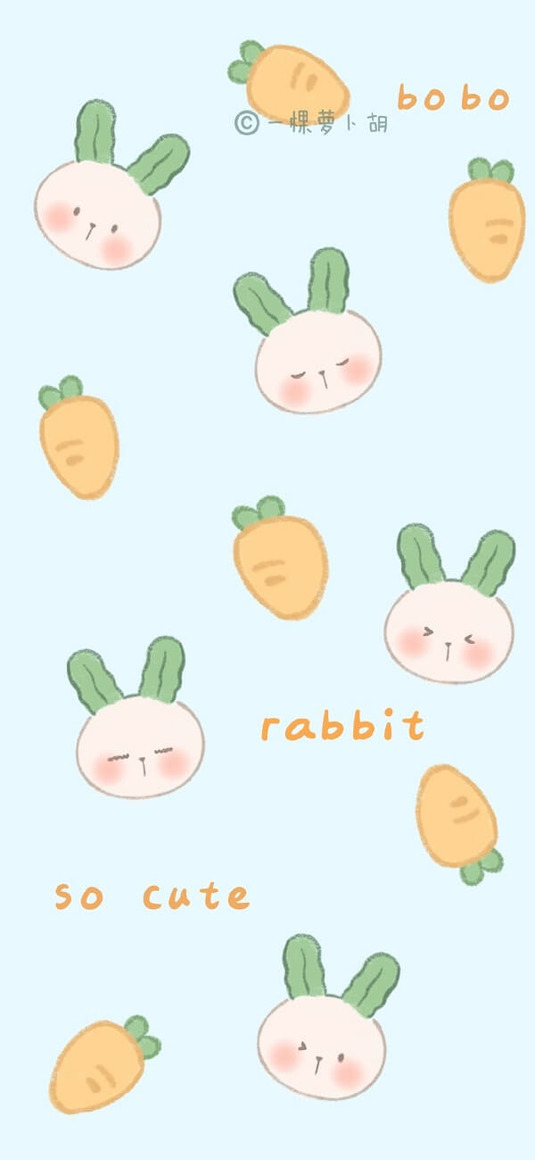 Hình nền cà rốt với biểu cảm hài hước