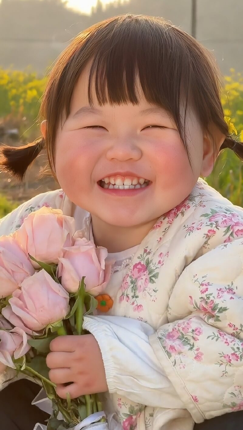 Hình nền em bé với biểu cảm đáng yêu