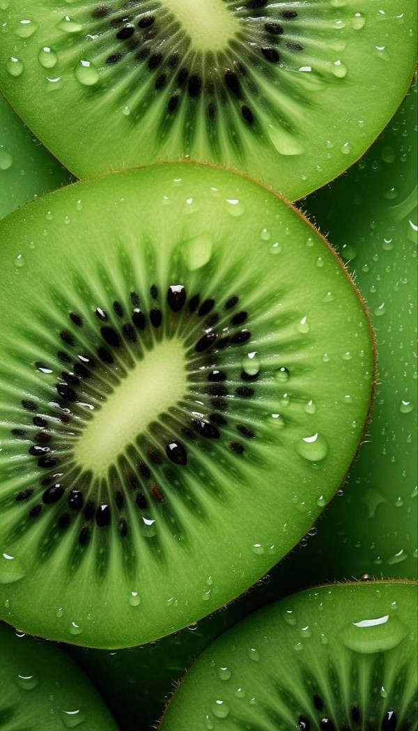Hình nền kiwi với hoa