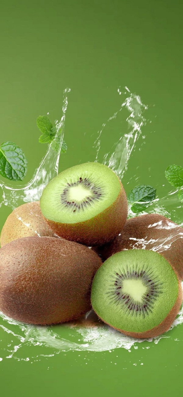 Hình nền kiwi với hoa quả khác