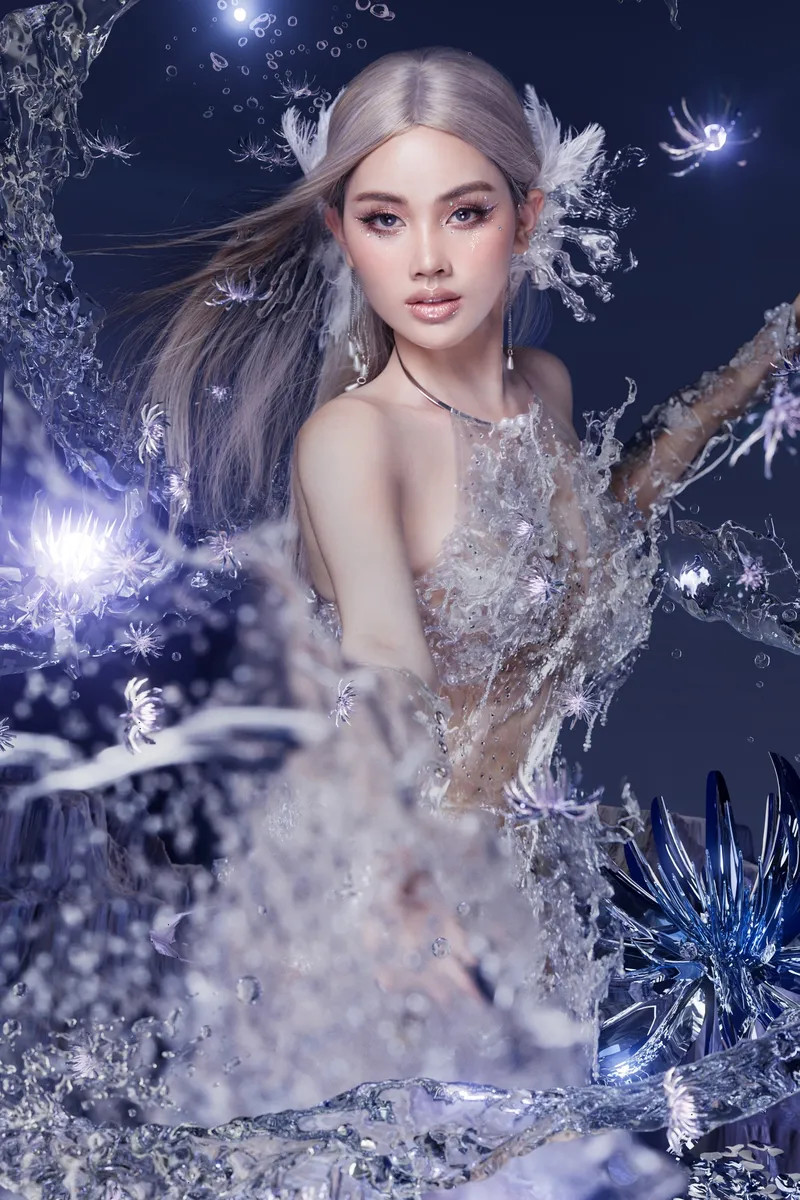 Khám phá bộ ảnh Bùi Quỳnh Hoa trong trang phục bikini độc đáo